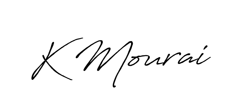 Also You can easily find your signature by using the search form. We will create K Mourai name handwritten signature images for you free of cost using Antro_Vectra_Bolder sign style. K Mourai signature style 7 images and pictures png