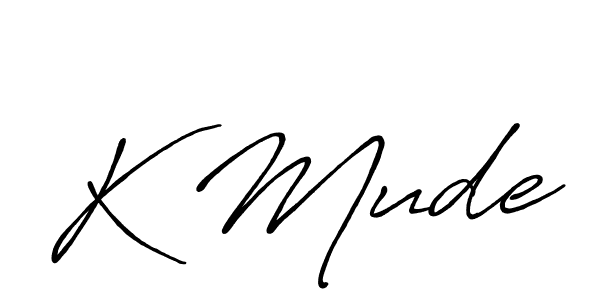 Antro_Vectra_Bolder is a professional signature style that is perfect for those who want to add a touch of class to their signature. It is also a great choice for those who want to make their signature more unique. Get K Mude name to fancy signature for free. K Mude signature style 7 images and pictures png
