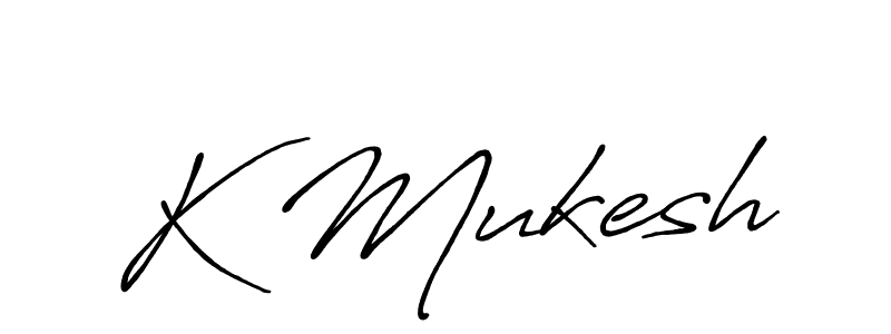 It looks lik you need a new signature style for name K Mukesh. Design unique handwritten (Antro_Vectra_Bolder) signature with our free signature maker in just a few clicks. K Mukesh signature style 7 images and pictures png