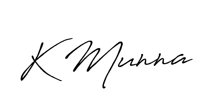 It looks lik you need a new signature style for name K Munna. Design unique handwritten (Antro_Vectra_Bolder) signature with our free signature maker in just a few clicks. K Munna signature style 7 images and pictures png