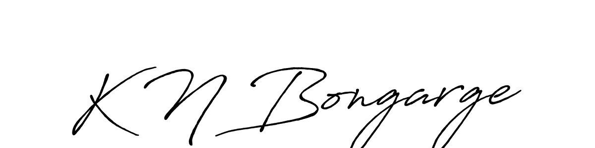 How to make K N Bongarge signature? Antro_Vectra_Bolder is a professional autograph style. Create handwritten signature for K N Bongarge name. K N Bongarge signature style 7 images and pictures png