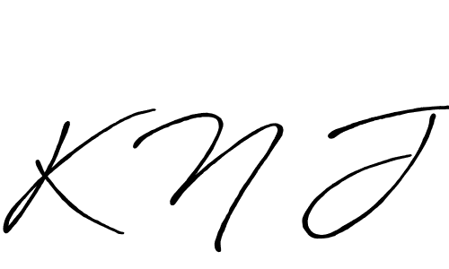 How to Draw K N J signature style? Antro_Vectra_Bolder is a latest design signature styles for name K N J. K N J signature style 7 images and pictures png