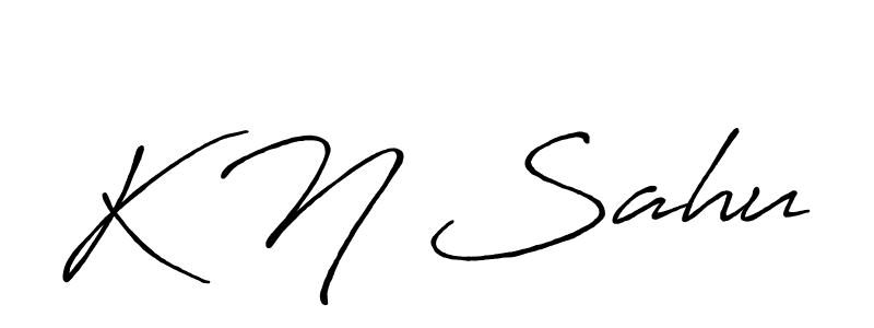 if you are searching for the best signature style for your name K N Sahu. so please give up your signature search. here we have designed multiple signature styles  using Antro_Vectra_Bolder. K N Sahu signature style 7 images and pictures png