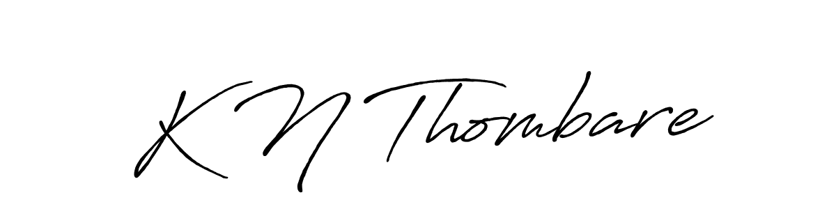 Here are the top 10 professional signature styles for the name K N Thombare. These are the best autograph styles you can use for your name. K N Thombare signature style 7 images and pictures png