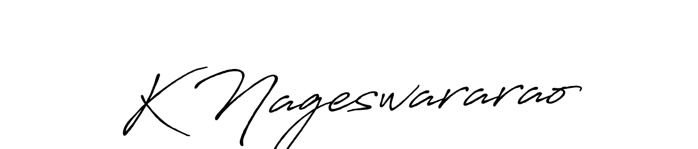The best way (Antro_Vectra_Bolder) to make a short signature is to pick only two or three words in your name. The name K Nageswararao include a total of six letters. For converting this name. K Nageswararao signature style 7 images and pictures png