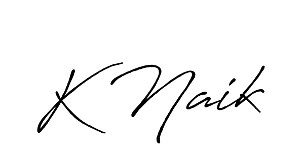 Also You can easily find your signature by using the search form. We will create K Naik name handwritten signature images for you free of cost using Antro_Vectra_Bolder sign style. K Naik signature style 7 images and pictures png