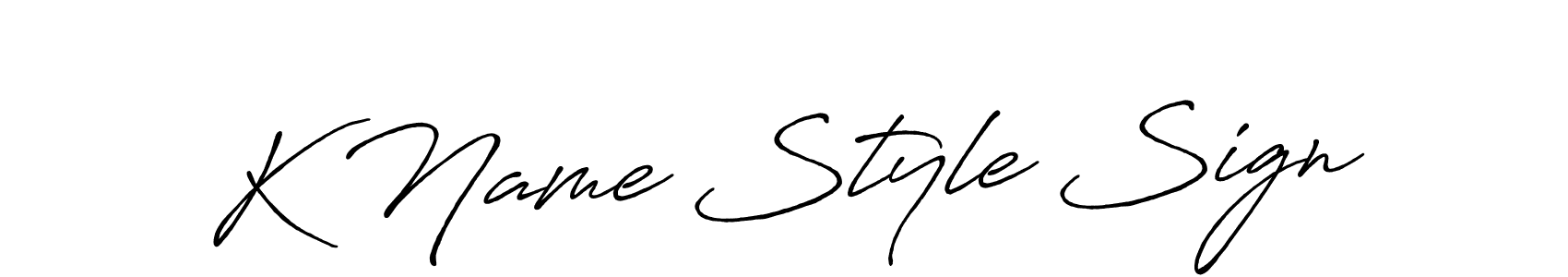 It looks lik you need a new signature style for name K Name Style Sign. Design unique handwritten (Antro_Vectra_Bolder) signature with our free signature maker in just a few clicks. K Name Style Sign signature style 7 images and pictures png