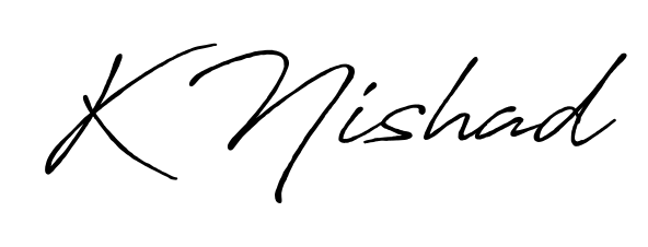 Build your personal autograph collection for name K Nishad with Antro_Vectra_Bolder design. Browse, select, and save your favorites. K Nishad signature style 7 images and pictures png
