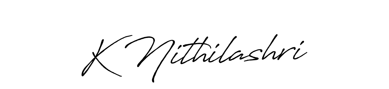 Antro_Vectra_Bolder is a professional signature style that is perfect for those who want to add a touch of class to their signature. It is also a great choice for those who want to make their signature more unique. Get K Nithilashri name to fancy signature for free. K Nithilashri signature style 7 images and pictures png