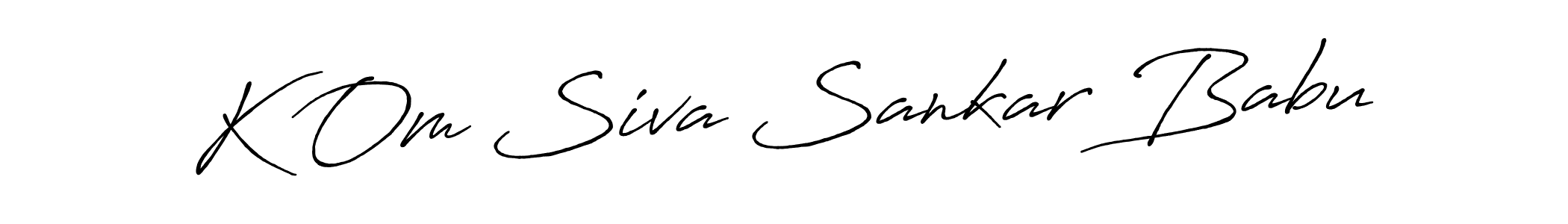 Best and Professional Signature Style for K Om Siva Sankar Babu. Antro_Vectra_Bolder Best Signature Style Collection. K Om Siva Sankar Babu signature style 7 images and pictures png