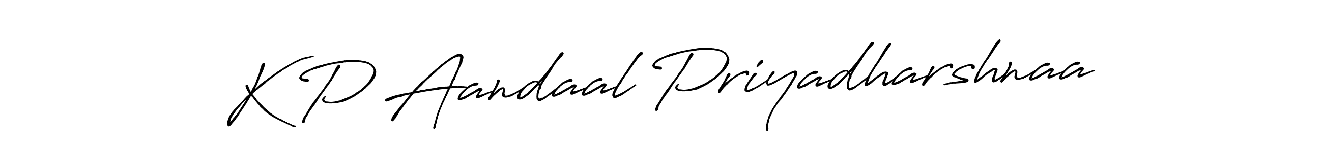 K P Aandaal Priyadharshnaa stylish signature style. Best Handwritten Sign (Antro_Vectra_Bolder) for my name. Handwritten Signature Collection Ideas for my name K P Aandaal Priyadharshnaa. K P Aandaal Priyadharshnaa signature style 7 images and pictures png