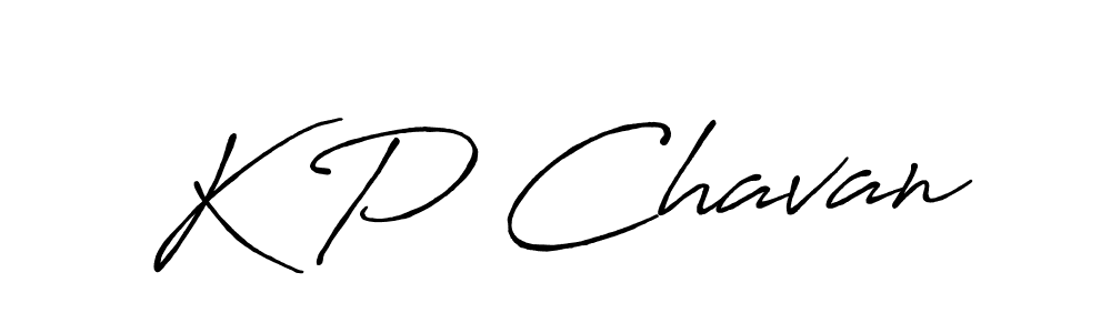 K P Chavan stylish signature style. Best Handwritten Sign (Antro_Vectra_Bolder) for my name. Handwritten Signature Collection Ideas for my name K P Chavan. K P Chavan signature style 7 images and pictures png