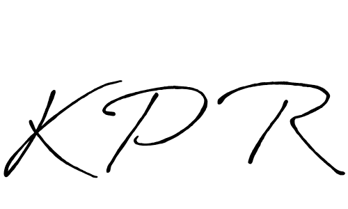 How to make K P R signature? Antro_Vectra_Bolder is a professional autograph style. Create handwritten signature for K P R name. K P R signature style 7 images and pictures png