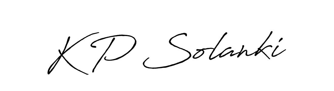 Also we have K P Solanki name is the best signature style. Create professional handwritten signature collection using Antro_Vectra_Bolder autograph style. K P Solanki signature style 7 images and pictures png