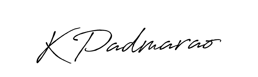 Also we have K Padmarao name is the best signature style. Create professional handwritten signature collection using Antro_Vectra_Bolder autograph style. K Padmarao signature style 7 images and pictures png