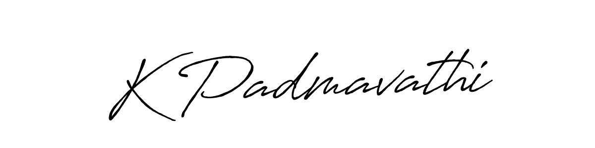 K Padmavathi stylish signature style. Best Handwritten Sign (Antro_Vectra_Bolder) for my name. Handwritten Signature Collection Ideas for my name K Padmavathi. K Padmavathi signature style 7 images and pictures png