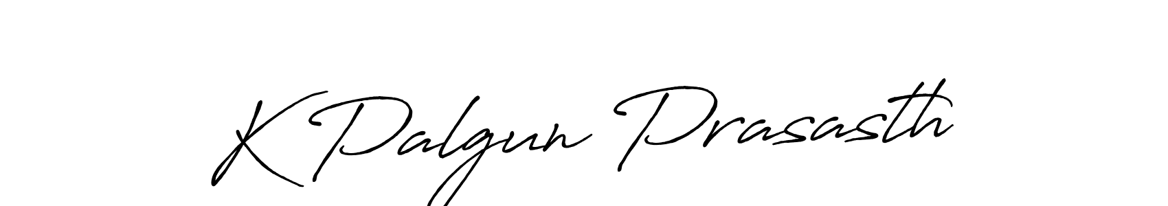 Design your own signature with our free online signature maker. With this signature software, you can create a handwritten (Antro_Vectra_Bolder) signature for name K Palgun Prasasth. K Palgun Prasasth signature style 7 images and pictures png