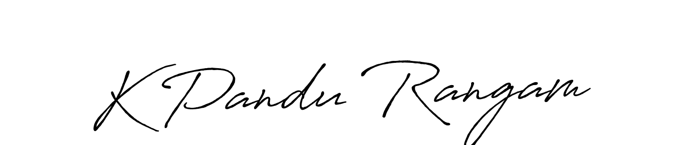 You should practise on your own different ways (Antro_Vectra_Bolder) to write your name (K Pandu Rangam) in signature. don't let someone else do it for you. K Pandu Rangam signature style 7 images and pictures png