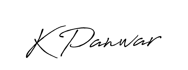Make a beautiful signature design for name K Panwar. Use this online signature maker to create a handwritten signature for free. K Panwar signature style 7 images and pictures png