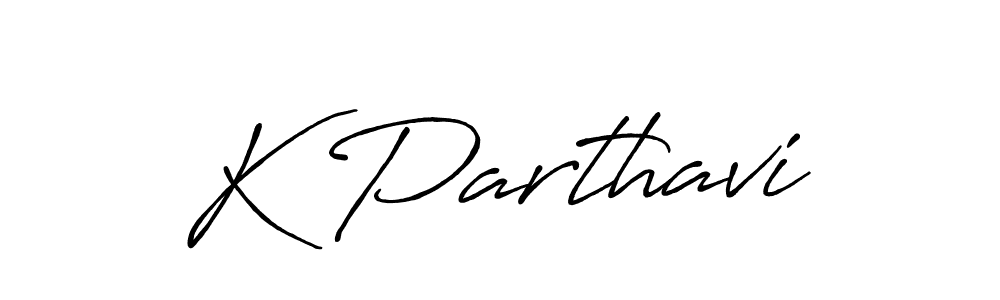 Antro_Vectra_Bolder is a professional signature style that is perfect for those who want to add a touch of class to their signature. It is also a great choice for those who want to make their signature more unique. Get K Parthavi name to fancy signature for free. K Parthavi signature style 7 images and pictures png