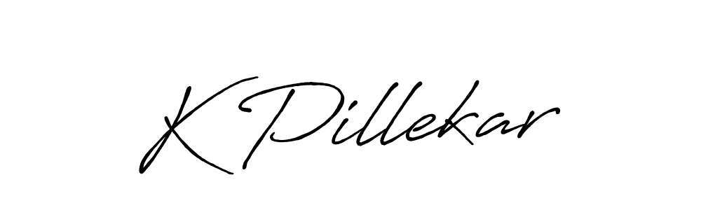 Also You can easily find your signature by using the search form. We will create K Pillekar name handwritten signature images for you free of cost using Antro_Vectra_Bolder sign style. K Pillekar signature style 7 images and pictures png