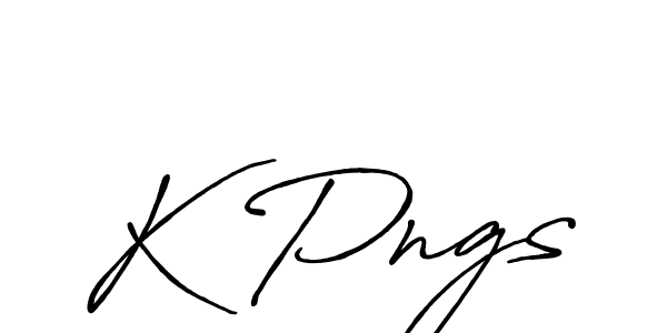 Design your own signature with our free online signature maker. With this signature software, you can create a handwritten (Antro_Vectra_Bolder) signature for name K Pngs. K Pngs signature style 7 images and pictures png