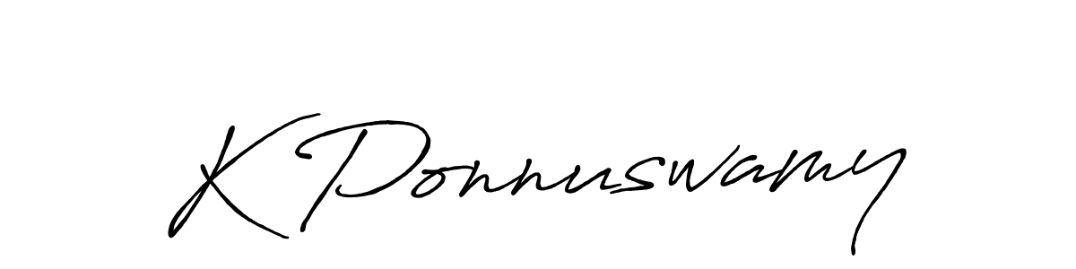 How to make K Ponnuswamy signature? Antro_Vectra_Bolder is a professional autograph style. Create handwritten signature for K Ponnuswamy name. K Ponnuswamy signature style 7 images and pictures png