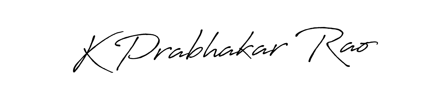 Once you've used our free online signature maker to create your best signature Antro_Vectra_Bolder style, it's time to enjoy all of the benefits that K Prabhakar Rao name signing documents. K Prabhakar Rao signature style 7 images and pictures png