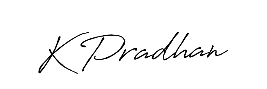 Also we have K Pradhan name is the best signature style. Create professional handwritten signature collection using Antro_Vectra_Bolder autograph style. K Pradhan signature style 7 images and pictures png