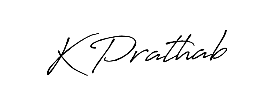 How to make K Prathab signature? Antro_Vectra_Bolder is a professional autograph style. Create handwritten signature for K Prathab name. K Prathab signature style 7 images and pictures png