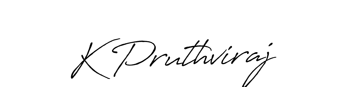 It looks lik you need a new signature style for name K Pruthviraj. Design unique handwritten (Antro_Vectra_Bolder) signature with our free signature maker in just a few clicks. K Pruthviraj signature style 7 images and pictures png