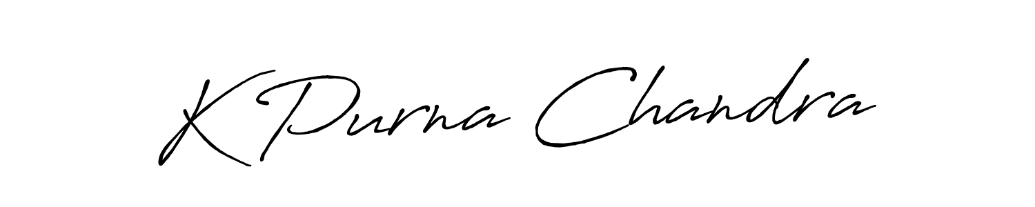 Make a beautiful signature design for name K Purna Chandra. Use this online signature maker to create a handwritten signature for free. K Purna Chandra signature style 7 images and pictures png