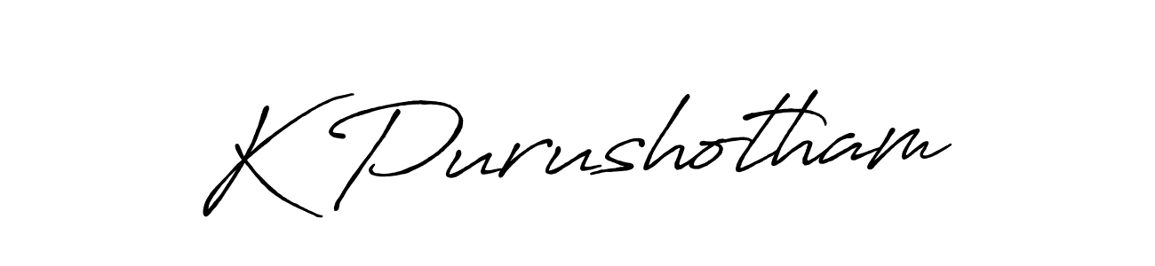 It looks lik you need a new signature style for name K Purushotham. Design unique handwritten (Antro_Vectra_Bolder) signature with our free signature maker in just a few clicks. K Purushotham signature style 7 images and pictures png