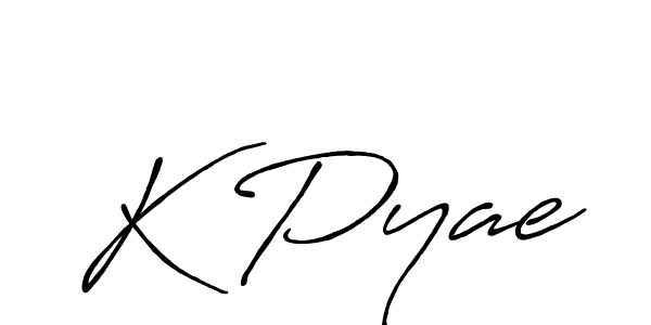 How to Draw K Pyae signature style? Antro_Vectra_Bolder is a latest design signature styles for name K Pyae. K Pyae signature style 7 images and pictures png
