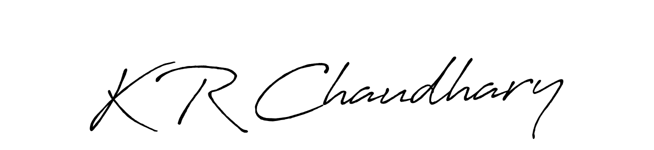Once you've used our free online signature maker to create your best signature Antro_Vectra_Bolder style, it's time to enjoy all of the benefits that K R Chaudhary name signing documents. K R Chaudhary signature style 7 images and pictures png