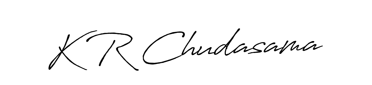 Antro_Vectra_Bolder is a professional signature style that is perfect for those who want to add a touch of class to their signature. It is also a great choice for those who want to make their signature more unique. Get K R Chudasama name to fancy signature for free. K R Chudasama signature style 7 images and pictures png
