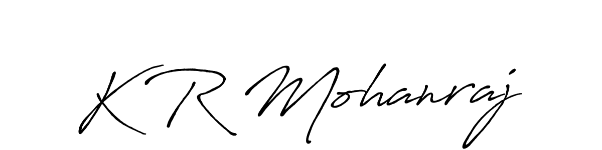 Similarly Antro_Vectra_Bolder is the best handwritten signature design. Signature creator online .You can use it as an online autograph creator for name K R Mohanraj. K R Mohanraj signature style 7 images and pictures png