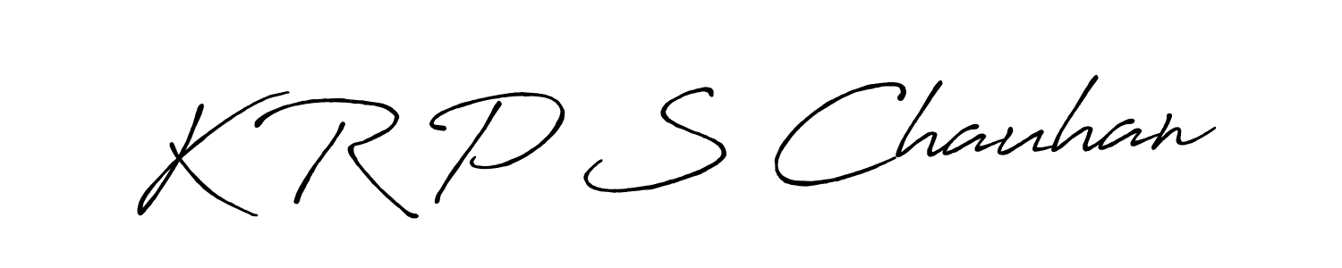 Also we have K R P S Chauhan name is the best signature style. Create professional handwritten signature collection using Antro_Vectra_Bolder autograph style. K R P S Chauhan signature style 7 images and pictures png