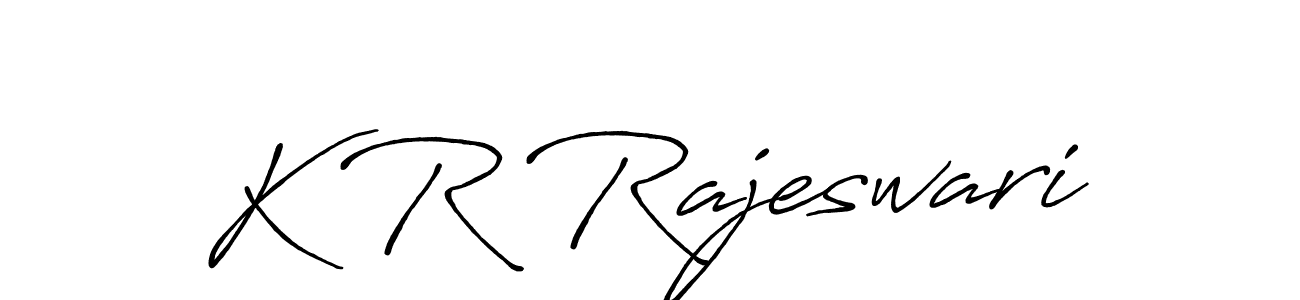 You should practise on your own different ways (Antro_Vectra_Bolder) to write your name (K R Rajeswari) in signature. don't let someone else do it for you. K R Rajeswari signature style 7 images and pictures png