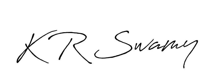 if you are searching for the best signature style for your name K R Swamy. so please give up your signature search. here we have designed multiple signature styles  using Antro_Vectra_Bolder. K R Swamy signature style 7 images and pictures png