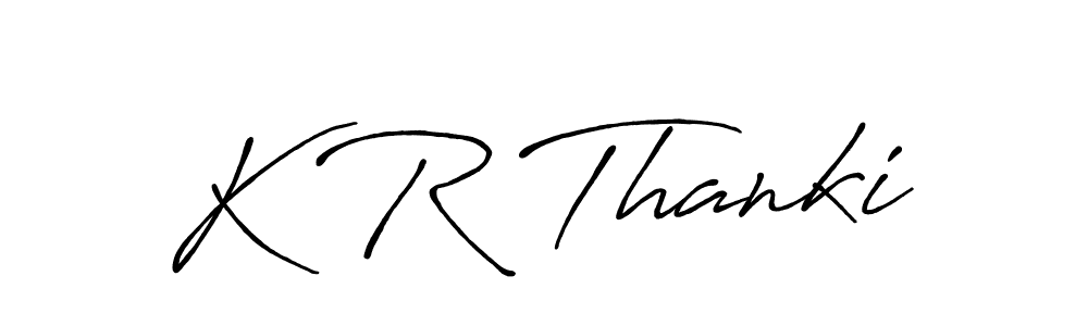 Once you've used our free online signature maker to create your best signature Antro_Vectra_Bolder style, it's time to enjoy all of the benefits that K R Thanki name signing documents. K R Thanki signature style 7 images and pictures png