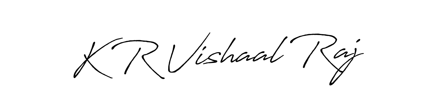You can use this online signature creator to create a handwritten signature for the name K R Vishaal Raj. This is the best online autograph maker. K R Vishaal Raj signature style 7 images and pictures png
