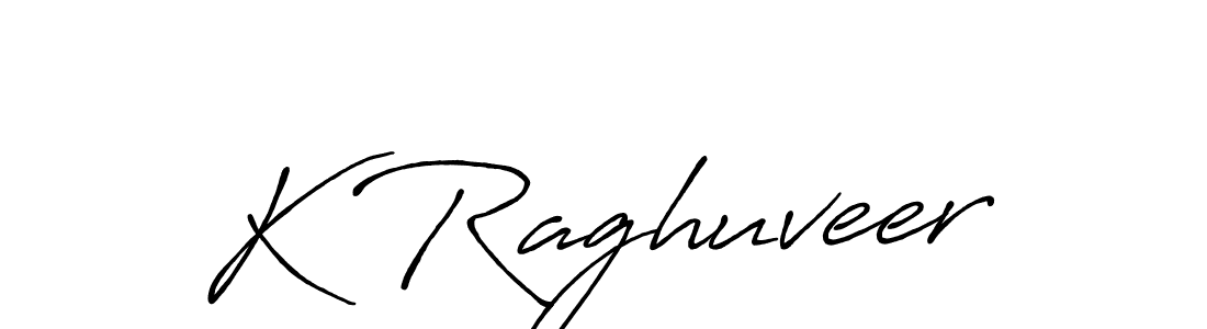 The best way (Antro_Vectra_Bolder) to make a short signature is to pick only two or three words in your name. The name K Raghuveer include a total of six letters. For converting this name. K Raghuveer signature style 7 images and pictures png