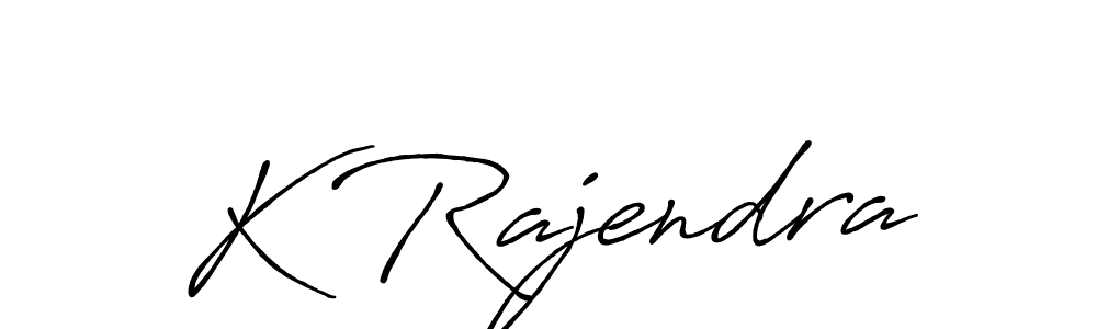 How to make K Rajendra signature? Antro_Vectra_Bolder is a professional autograph style. Create handwritten signature for K Rajendra name. K Rajendra signature style 7 images and pictures png