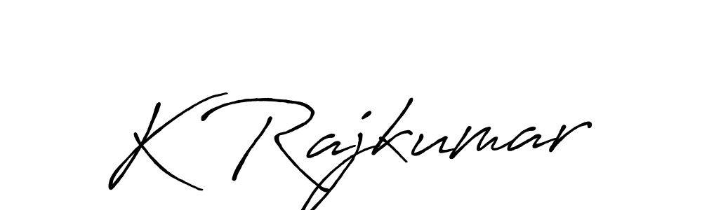 You should practise on your own different ways (Antro_Vectra_Bolder) to write your name (K Rajkumar) in signature. don't let someone else do it for you. K Rajkumar signature style 7 images and pictures png