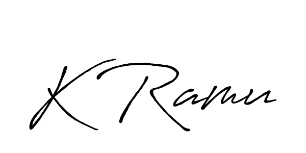 Make a beautiful signature design for name K Ramu. Use this online signature maker to create a handwritten signature for free. K Ramu signature style 7 images and pictures png