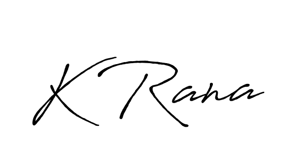 Make a beautiful signature design for name K Rana. Use this online signature maker to create a handwritten signature for free. K Rana signature style 7 images and pictures png