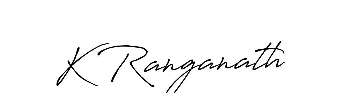 K Ranganath stylish signature style. Best Handwritten Sign (Antro_Vectra_Bolder) for my name. Handwritten Signature Collection Ideas for my name K Ranganath. K Ranganath signature style 7 images and pictures png