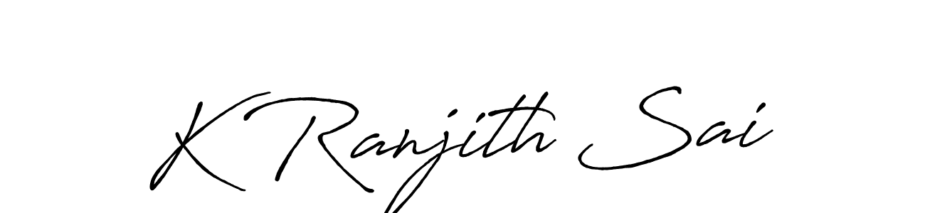 How to Draw K Ranjith Sai signature style? Antro_Vectra_Bolder is a latest design signature styles for name K Ranjith Sai. K Ranjith Sai signature style 7 images and pictures png