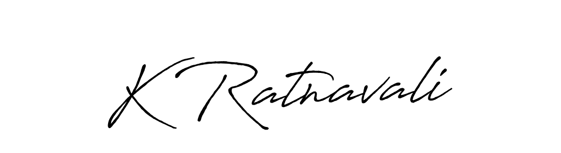 Make a beautiful signature design for name K Ratnavali. With this signature (Antro_Vectra_Bolder) style, you can create a handwritten signature for free. K Ratnavali signature style 7 images and pictures png